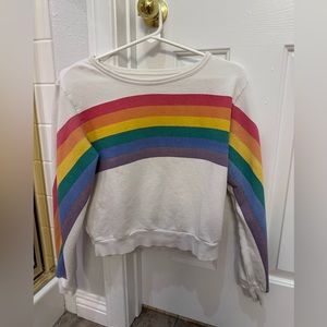 Lou&Grey rainbow soft sweater size small terry